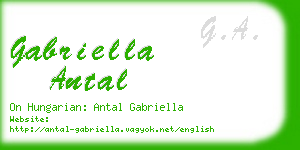 gabriella antal business card